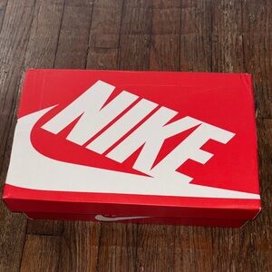 Nike Red and White Shoe Box